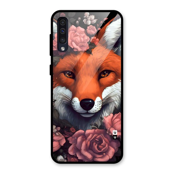 Fox and Roses Glass Back Case for Galaxy A50s