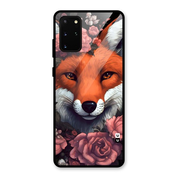 Fox and Roses Glass Back Case for Galaxy S20 Plus