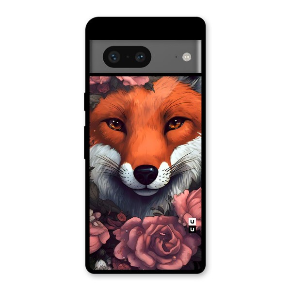 Fox and Roses Glass Back Case for Google Pixel 7