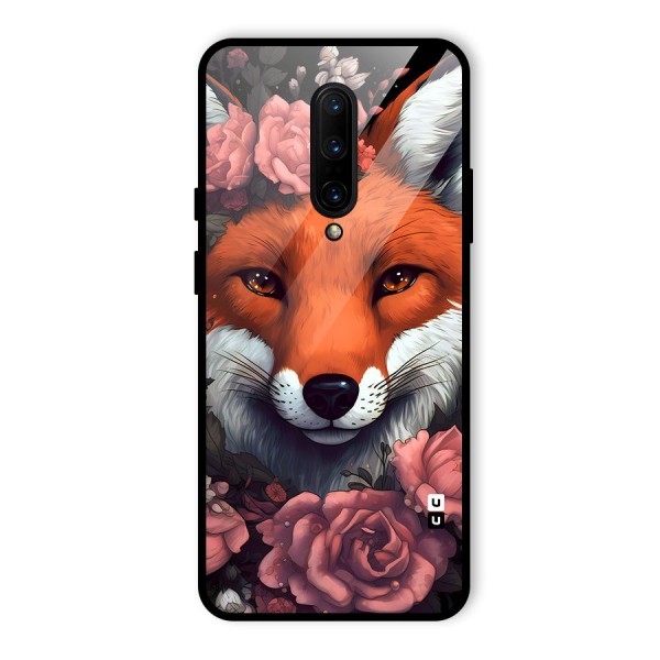 Fox and Roses Glass Back Case for OnePlus 7 Pro