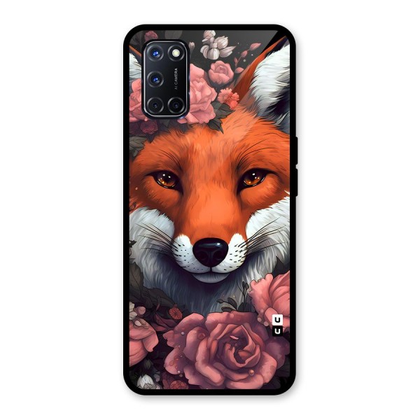 Fox and Roses Glass Back Case for Oppo A52