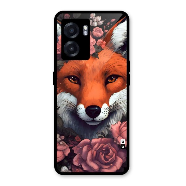 Fox and Roses Glass Back Case for Oppo K10 (5G)