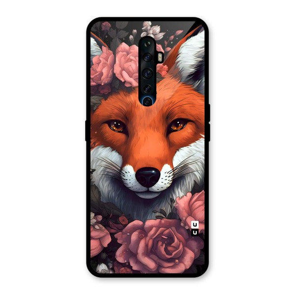 Fox and Roses Glass Back Case for Oppo Reno2 Z