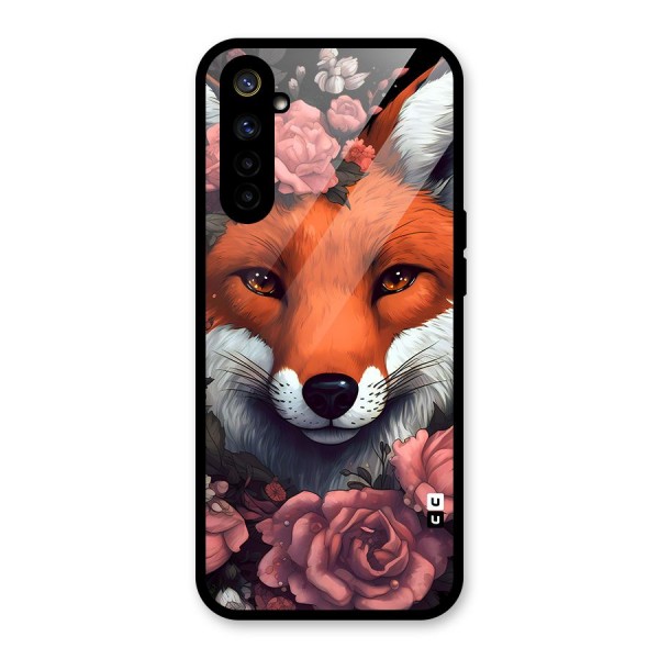 Fox and Roses Glass Back Case for Realme 6