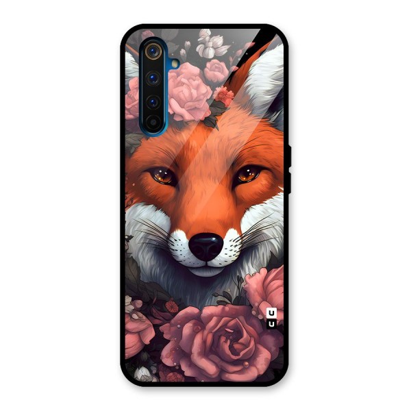 Fox and Roses Glass Back Case for Realme 6 Pro