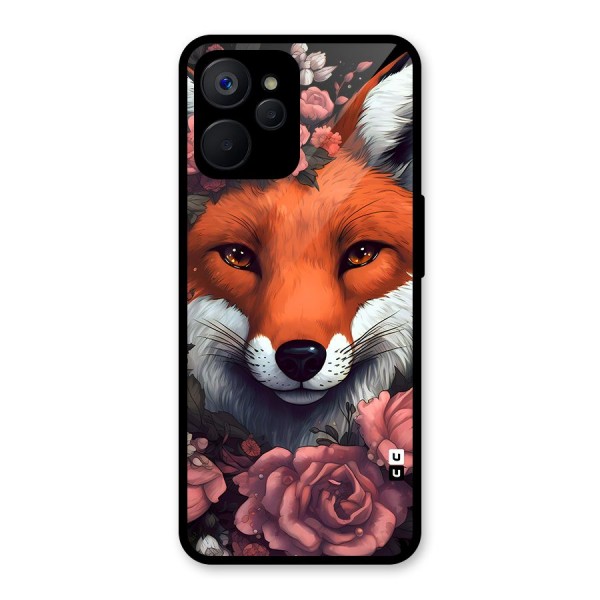 Fox and Roses Glass Back Case for Realme 9i 5G
