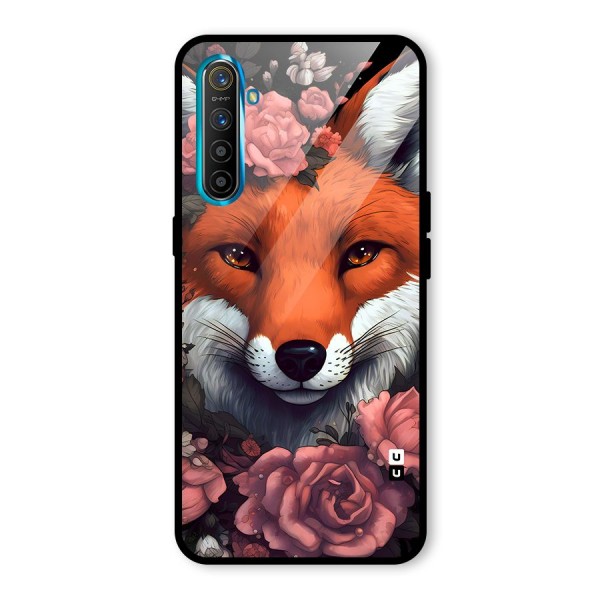 Fox and Roses Glass Back Case for Realme XT