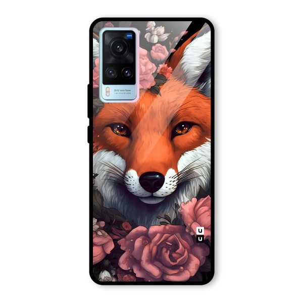 Fox and Roses Glass Back Case for Vivo X60