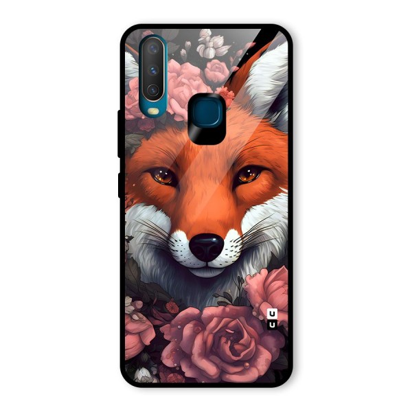 Fox and Roses Glass Back Case for Vivo Y15