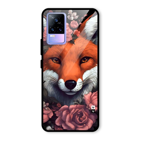 Fox and Roses Glass Back Case for Vivo Y73