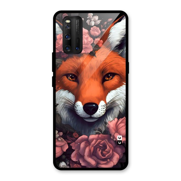 Fox and Roses Glass Back Case for Vivo iQOO 3