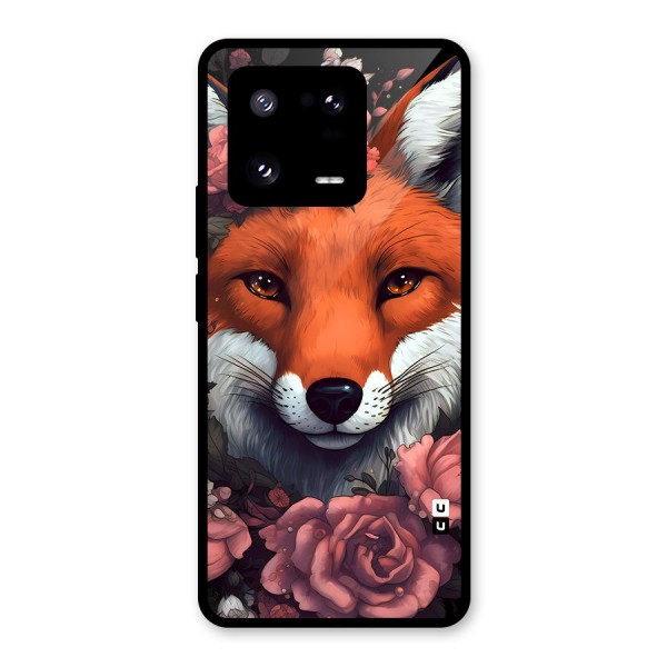 Fox and Roses Glass Back Case for Xiaomi 13 Pro