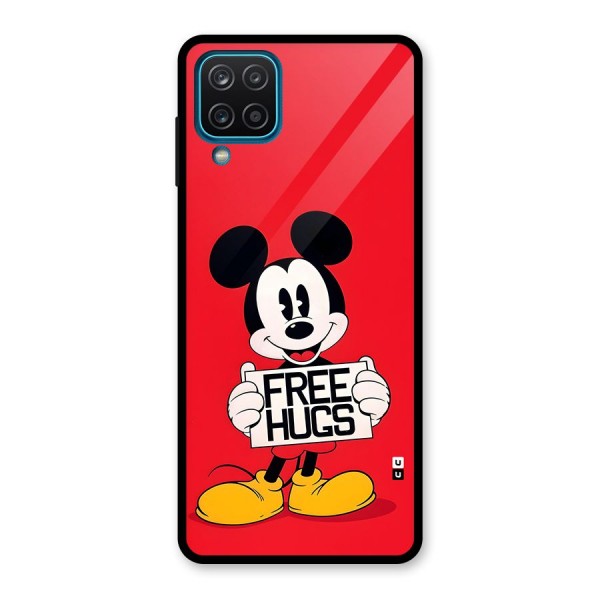 Free Hugs Glass Back Case for Galaxy A12