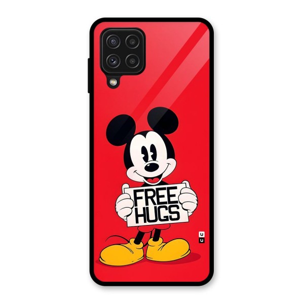 Free Hugs Glass Back Case for Galaxy A22 4G