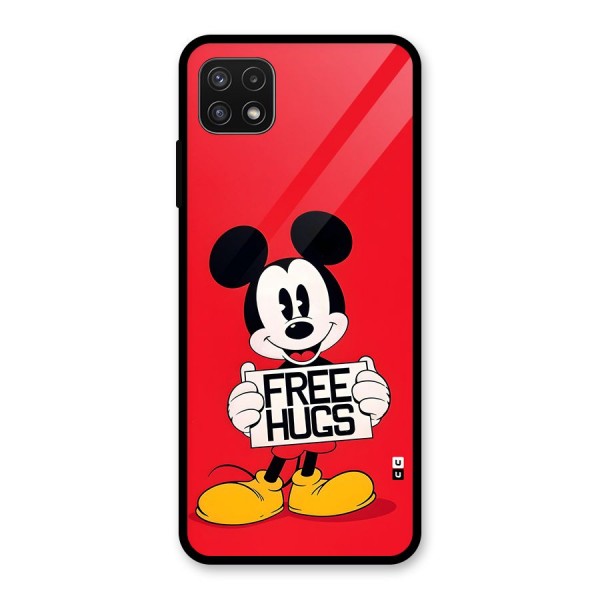 Free Hugs Glass Back Case for Galaxy A22 5G