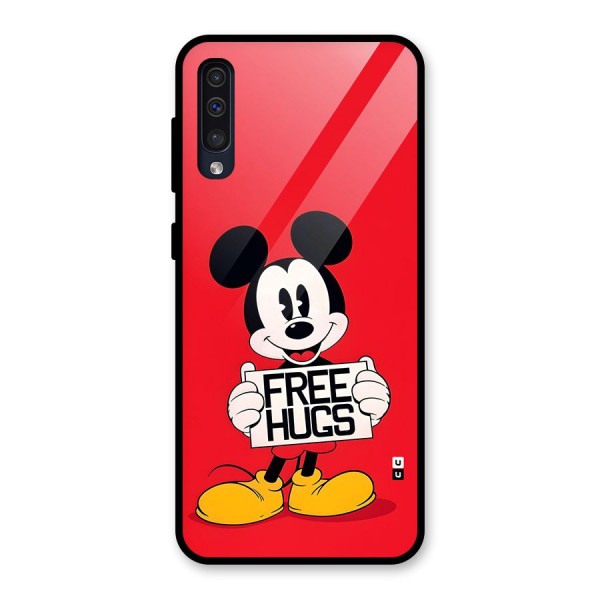 Free Hugs Glass Back Case for Galaxy A30s