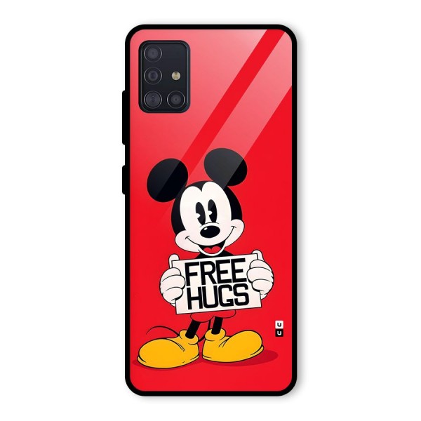 Free Hugs Glass Back Case for Galaxy A51