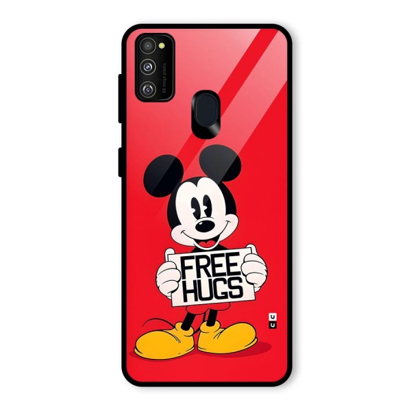 Free Hugs Glass Back Case for Galaxy M30s