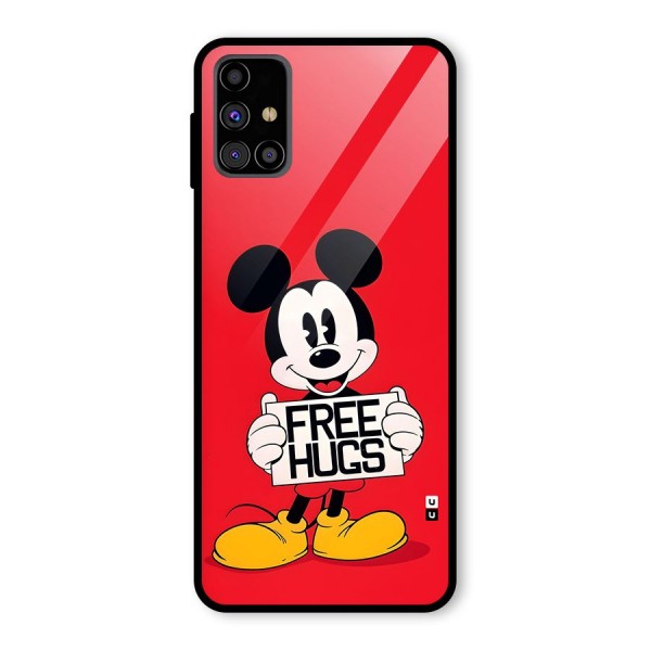 Free Hugs Glass Back Case for Galaxy M31s