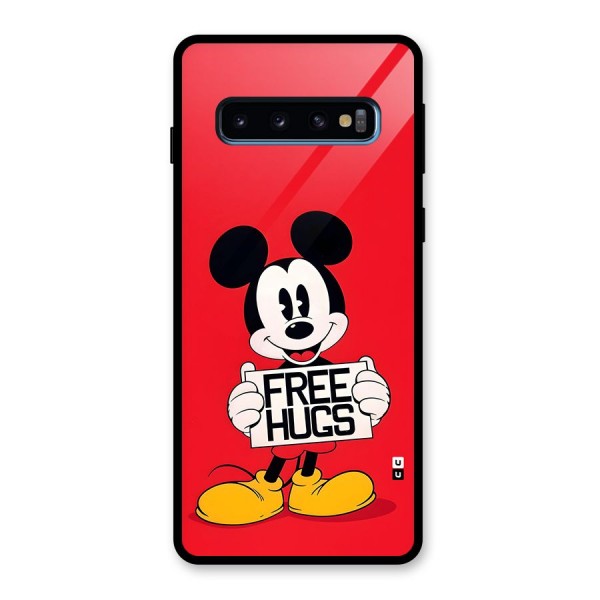 Free Hugs Glass Back Case for Galaxy S10