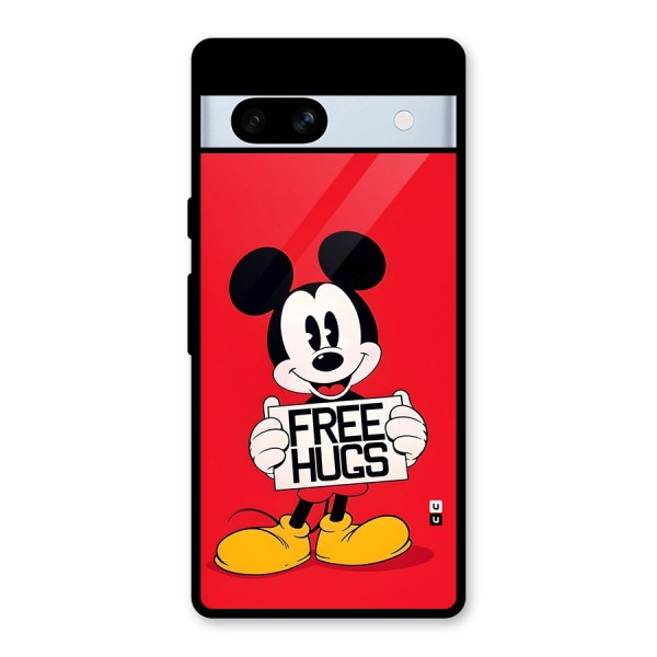 Free Hugs Glass Back Case for Google Pixel 7a