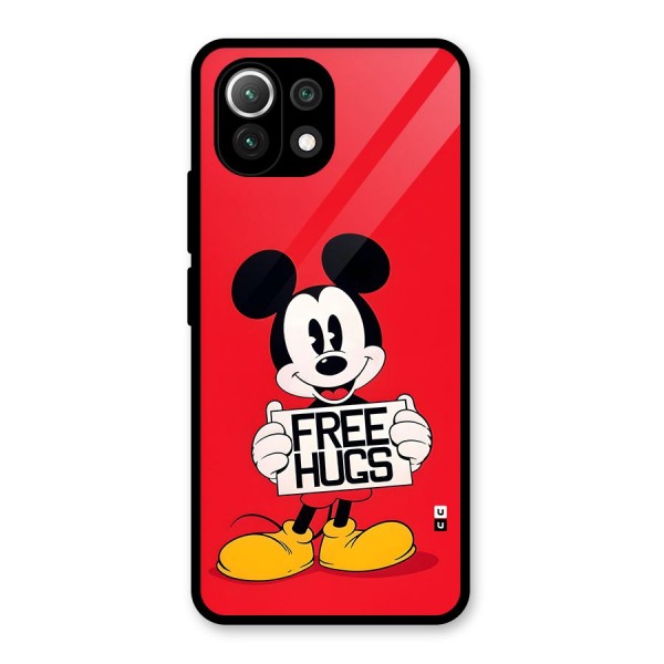 Free Hugs Glass Back Case for Mi 11 Lite