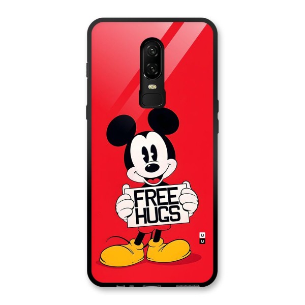 Free Hugs Glass Back Case for OnePlus 6