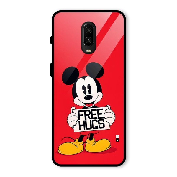 Free Hugs Glass Back Case for OnePlus 6T