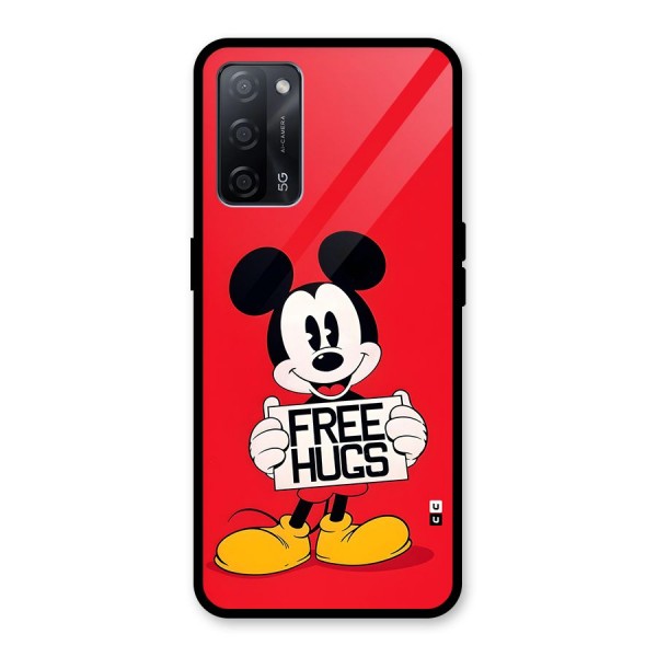 Free Hugs Glass Back Case for Oppo A53s 5G