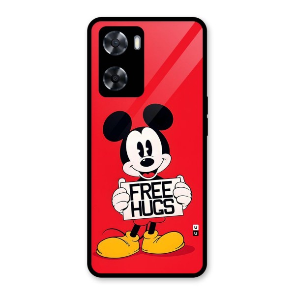 Free Hugs Glass Back Case for Oppo A57 2022