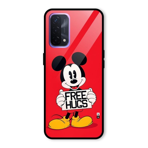 Free Hugs Glass Back Case for Oppo A74 5G