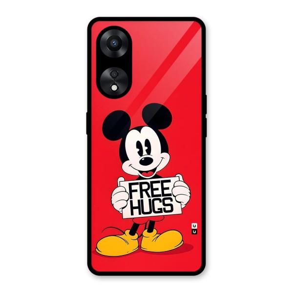 Free Hugs Glass Back Case for Oppo A78