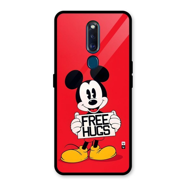 Free Hugs Glass Back Case for Oppo F11 Pro