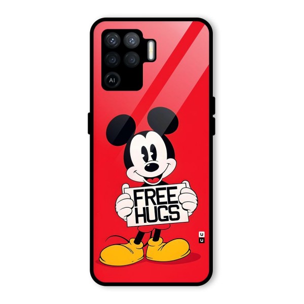 Free Hugs Glass Back Case for Oppo F19 Pro