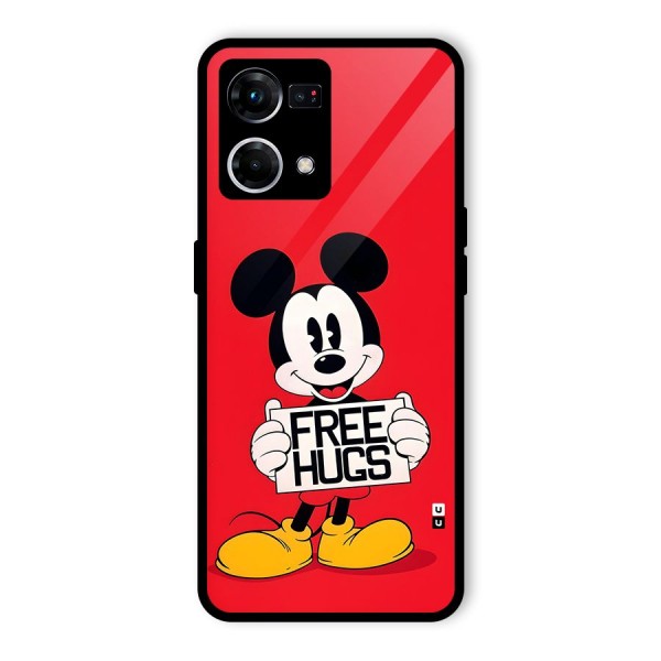 Free Hugs Glass Back Case for Oppo F21 Pro 4G