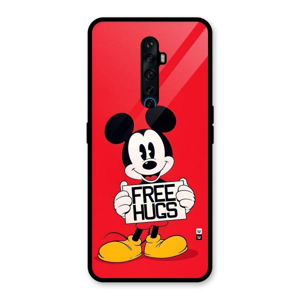 Free Hugs Glass Back Case for Oppo Reno2 F