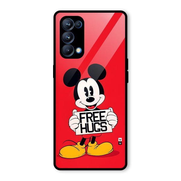 Free Hugs Glass Back Case for Oppo Reno5 Pro 5G