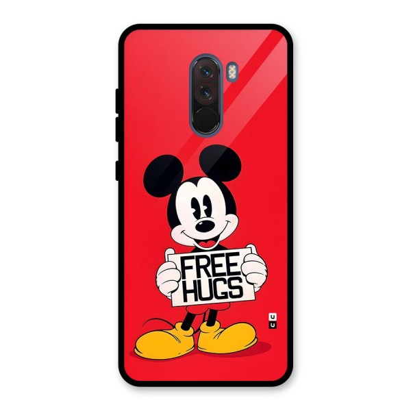 Free Hugs Glass Back Case for Poco F1