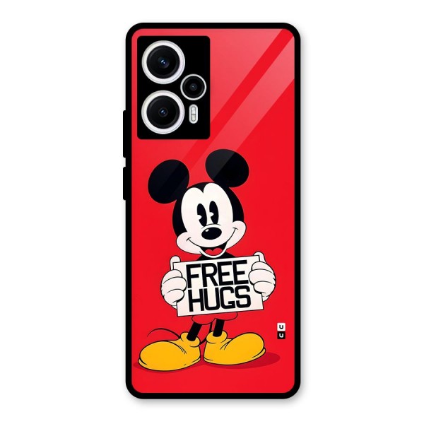 Free Hugs Glass Back Case for Poco F5