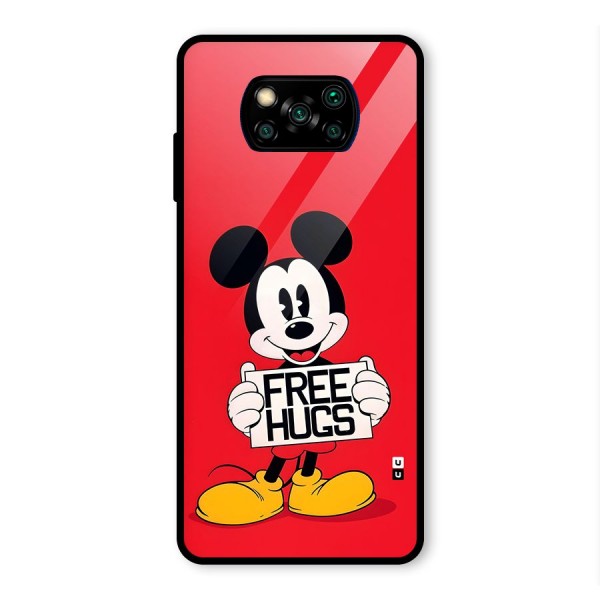 Free Hugs Glass Back Case for Poco X3 Pro