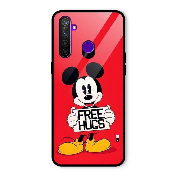 Free Hugs Glass Back Case for Realme 5 Pro