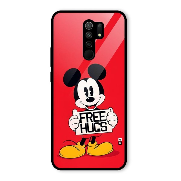 Free Hugs Glass Back Case for Redmi 9 Prime