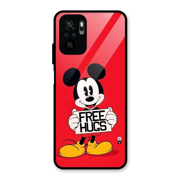 Free Hugs Glass Back Case for Redmi Note 10S