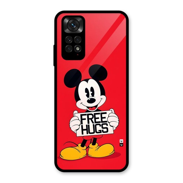 Free Hugs Glass Back Case for Redmi Note 11