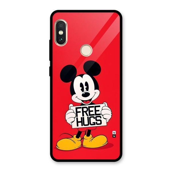 Free Hugs Glass Back Case for Redmi Note 5 Pro