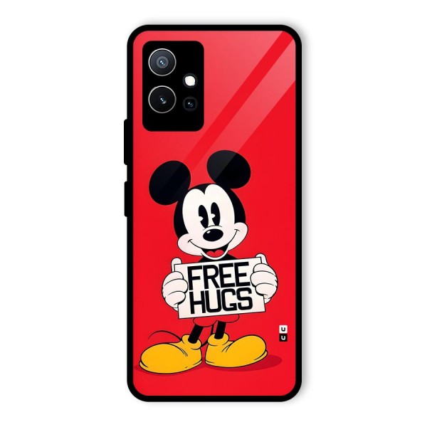 Free Hugs Glass Back Case for Vivo T1 5G