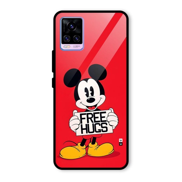 Free Hugs Glass Back Case for Vivo V20 Pro