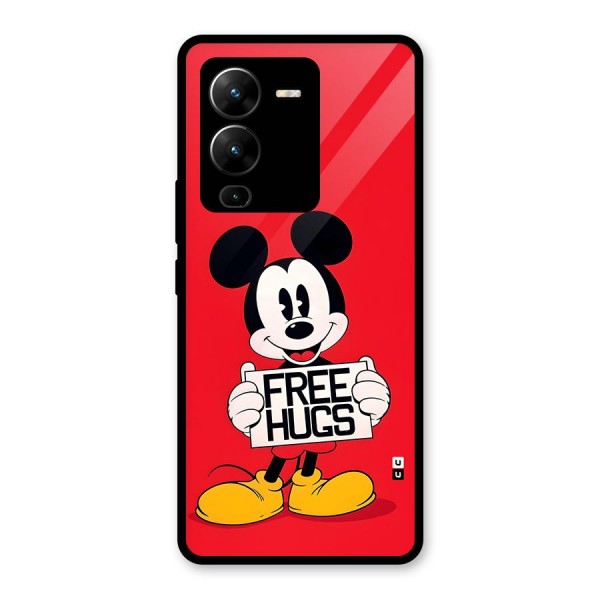 Free Hugs Glass Back Case for Vivo V25 Pro