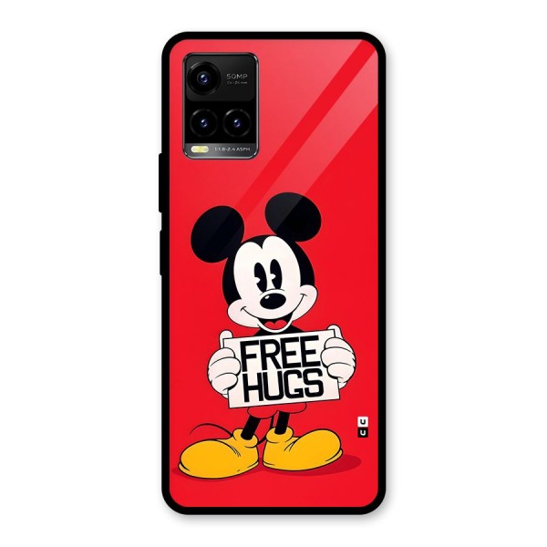 Free Hugs Glass Back Case for Vivo Y21A