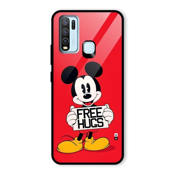 Free Hugs Glass Back Case for Vivo Y30